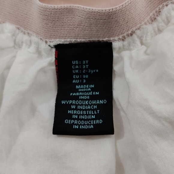 Tutu Pink Ombre Tulle White Cotton Lining Silver Sparkle Elastic Waist 3T - Picture 5 of 7